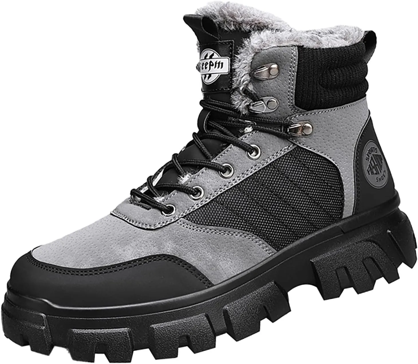Work Boots for Men Soft Toe Hiking Sneakers Women's Slip On Warm Women's Working Shoes Insulated Non Slip Shoes Food Service Waterproof Hike Grounded Footwear