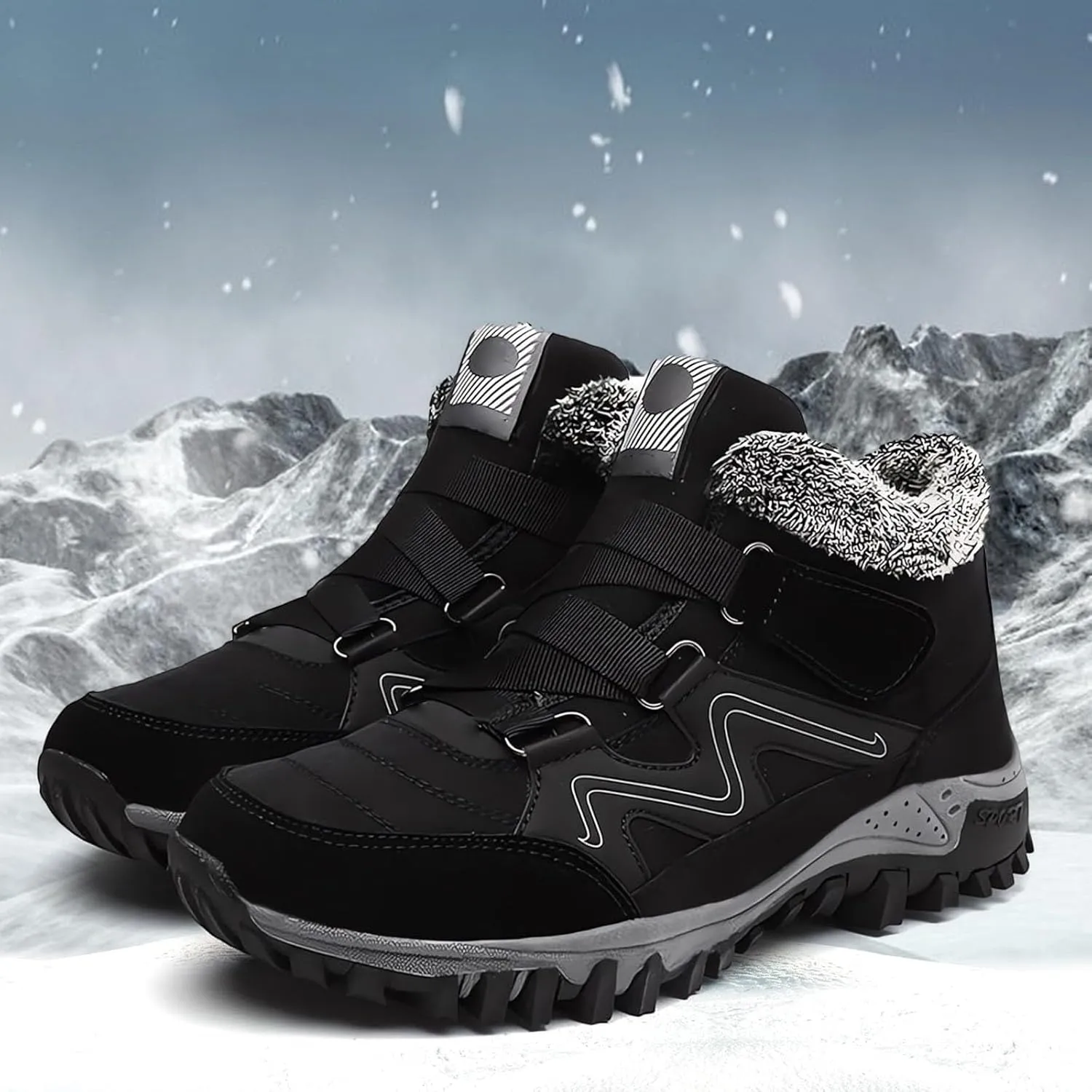 Work Boots for Men Waterproof Hiking Sneakers Ankle Booties Women's Safety Shoes Waterproof Winter Backpacking Snow Botas Warm Water Hike Grounded Footwear