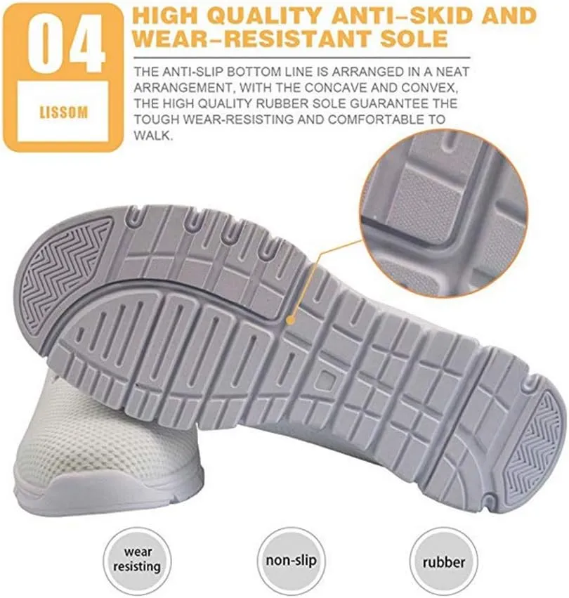 XYZCANDO Men Shoes Casual Athletic Shoes Walking Running Shoes Mesh Breathable Running Shoes
