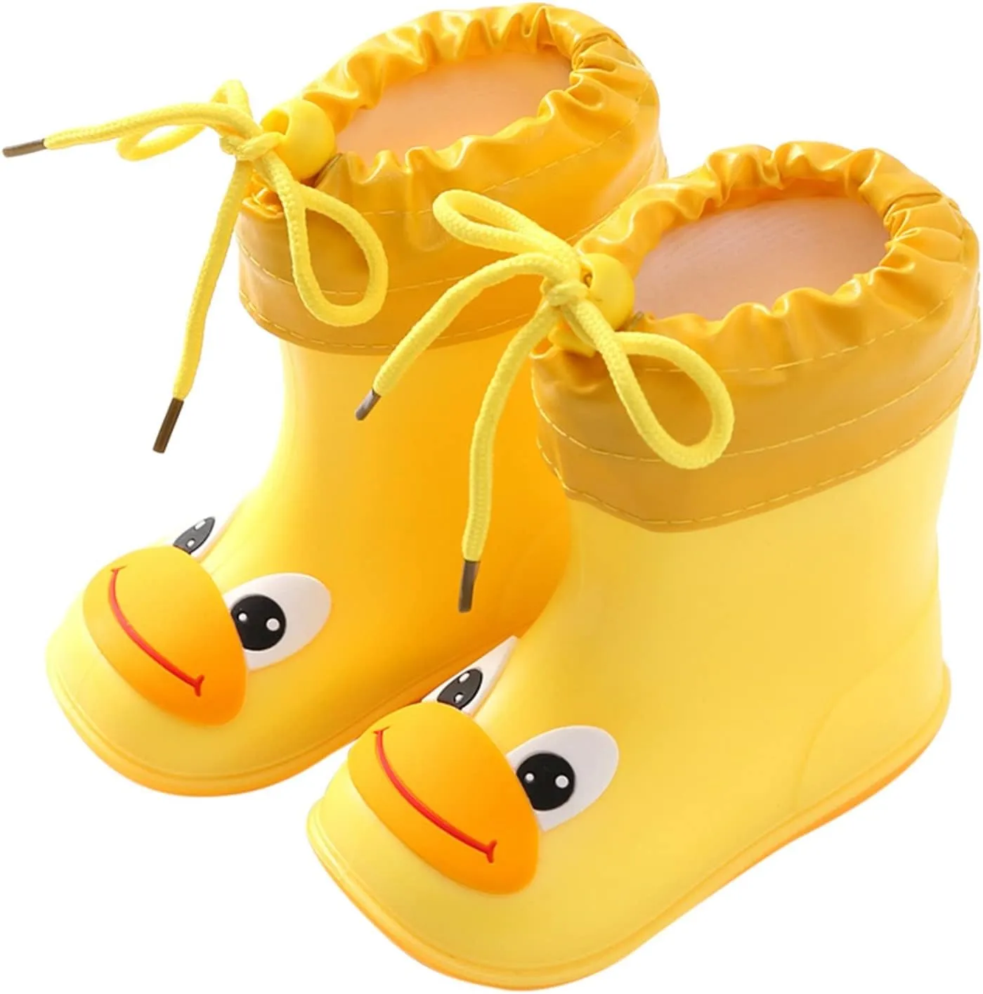 Yellow Rain Boots Toddler Kids Rain Boots Boys Girls Cartoo Animals Waterproo Non Slip Rubber Girls Rainboots