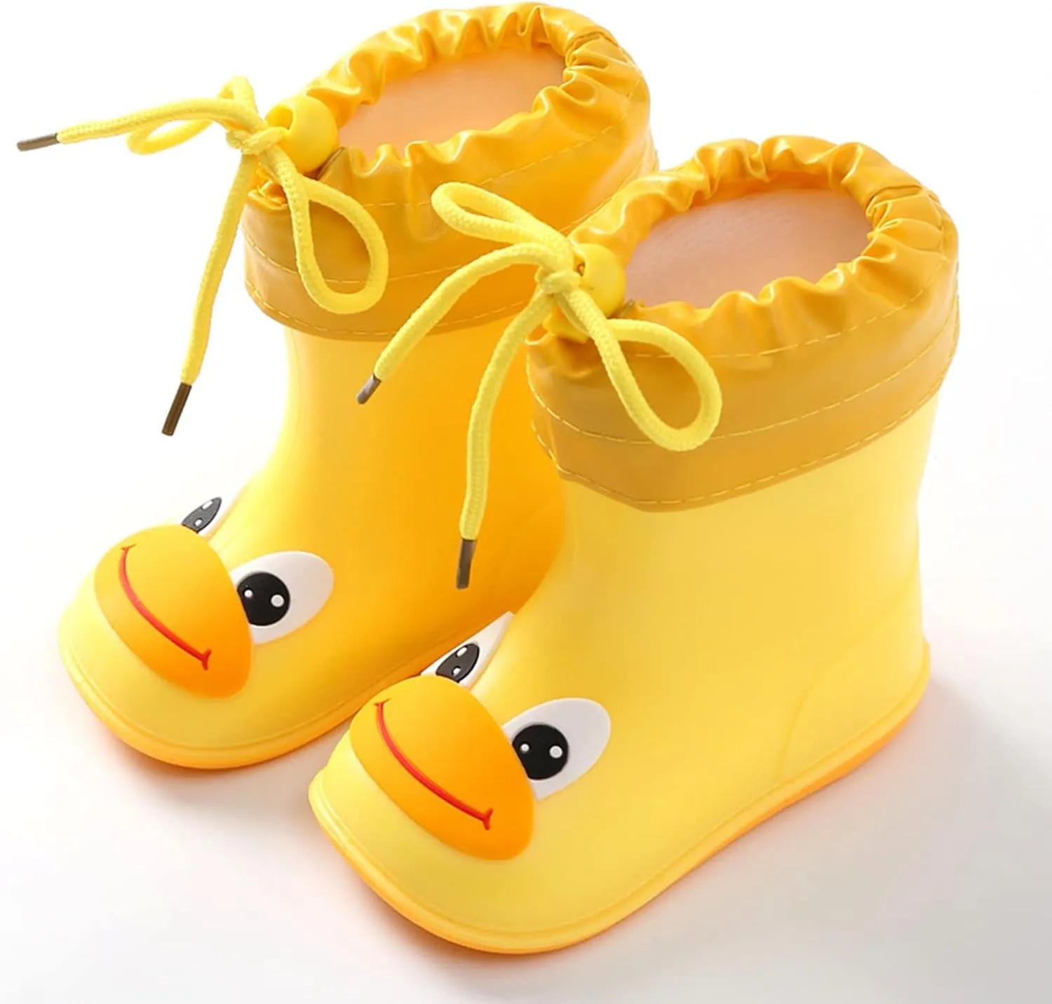 Yellow Rain Boots Toddler Kids Rain Boots Boys Girls Cartoo Animals Waterproo Non Slip Rubber Girls Rainboots